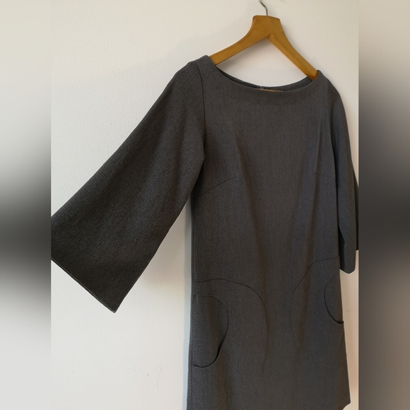 Vintage grey mod dress - Picture 3 of 5